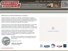 Tablet Screenshot of cranston-machinery.com